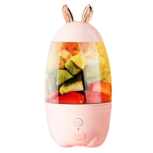 เครื่องปั่นพลาสติกแบบพกพาขนาดเล็ก USB ชาร์จไฟได้สำหรับใช้ในครัวเรือนพร้อมที่คั้นผลไม้ทำงานด้วยแบตเตอรี่ - Product Image 2