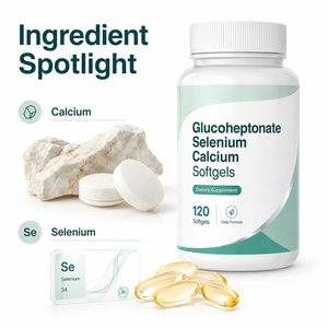 Capsules molles personnalisables de vitamine C de qualité alimentaire, calcium, AKG et mélange probiotique pour une densité osseuse améliorée - Product Image 2
