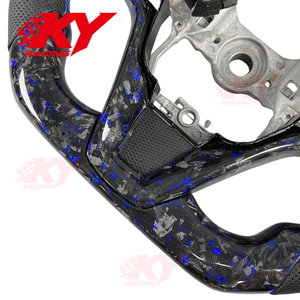 Accesorios para Automóviles, Volante para Lexus LC500 LC500H, Volante Deportivo Personalizado de Fibra de Carbono Azul con Calefacción - Product Image 3