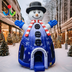 Khổng lồ PVC <span class=keywords><strong>Inflatable</strong></span> giáng sinh lâu đài bouncy ngoài trời <span class=keywords><strong>Inflatable</strong></span> Snowman <span class=keywords><strong>Ice</strong></span> Thế Giới Bouncer - Product Image 1