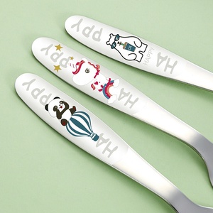 Cuchillo de carne <span class=keywords><strong>para</strong></span> niños de alta calidad, tenedor, cuchara, juego de cubiertos de acero inoxidable 18/10, cubiertos <span class=keywords><strong>para</strong></span> niños con caja de regalo - Product Image 3