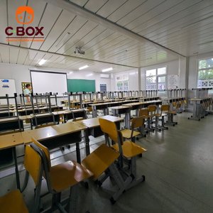 Cbox - Edificio Modular Prefabricado Ecológico de 2 Pisos para Enseñanza, Aula Móvil, Oficina Portátil, Casa Contenedor en Paquete Plano - Product Image 5
