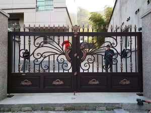 Porte double en aluminium avec technologie résistante à l'usure, décoration minimaliste de style central-asiatique, motif personnalisé, automatisation du moteur - Product Image 6