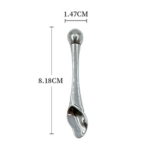 Aplicador de Crema para Ojos de Doble Punta de Aleación de Zinc y Varita de Masaje Facial, Cuchara Metálica para el Cuidado de la Piel con Bola Rodante para la Absorción del Sérum - Product Image 2