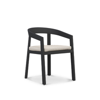 Ensemble de table et chaises de salle à manger d'extérieur en aluminium moderne avec coussins pour villa et bar à domicile