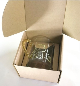 Taza de Café de Vidrio de Borosilicato Soplado a Mano Personalizada - Color Personalizado, Capacidad de 301-400 ml, Ecológica, Segura para Contacto con Alimentos, Regalo de Boda - Product Image 1