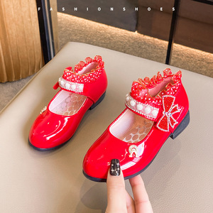 <span class=keywords><strong>Scarpe</strong></span> <span class=keywords><strong>da</strong></span> <span class=keywords><strong>ballo</strong></span> per bambine in pelle PU con suola morbida, impermeabili, traspiranti, leggere, slip-on, per feste e performance - Offerta imperdibile - Product Image 5