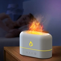 Humidificateur ultrasonique à flamme de 250 ml, 7 couleurs, diffuseur d'aromathérapie USB, mini portable, utilisation en voiture