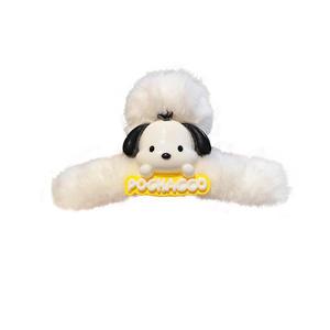 秋冬韩国树脂毛绒发夹女式大号可爱卡通鲨鱼爪发夹头饰发饰 - Product Image 5