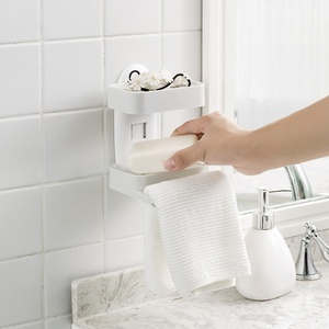 <b>Bathroom</b> <b>Accessories</b> Shower Holder Tier Soap Case Holder Double Layer Soap Storage Rack Drainable Tray Soap Dish - Product Image 2