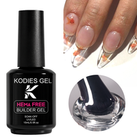 Biab gel de construction pour ongles TPO sans HEMA en bouteille, 49 couleurs, extension de vernis à ongles en gel de construction UV semi-permanent et transparent, marque privée