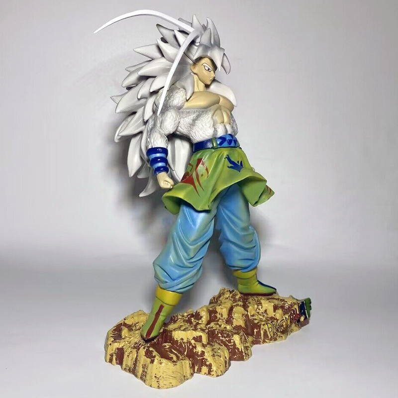 Jugete Figuras De 24Cm高品質PVCドラゴンボール超サイヤ人5白髪