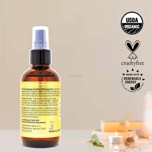SLUJ <span class=keywords><strong>Huile</strong></span> d'Argan Biologique Marocaine Pure Pressée à Froid <span class=keywords><strong>Vierge</strong></span> Qualité Supérieure Hydratant Traitant pour Cheveux Secs et Abîmés - Product Image 2