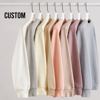 Nouveau sweat-shirt personnalisé sans capuche pour homme, coupe ample, épais, col rond, tendance, vente en gros