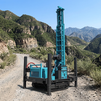 Machine de forage DTH de haute qualité, détecteur d'eau souterraine 300m, équipement de forage pneumatique pour l'approvisionnement en eau domestique, qualité garantie