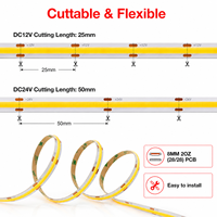 Bande lumineuse LED flexible intelligente pour extérieur, grande taille, IP20, 24V, 4000K, télécommande, pour la décoration paysagère, vente en gros