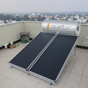 Chauffe-eau <span class=keywords><strong>solaire</strong></span> en émail Smart Tech, capacité de 300 L avec cadre de montage sur <span class=keywords><strong>toit</strong></span>, support au sol, chauffe-eau <span class=keywords><strong>solaire</strong></span> - Product Image 1