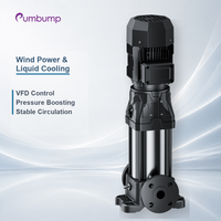 Pompe verticale en ligne CDL avec variateur de fréquence pour équipements de refroidissement par air et liquide, circulation stable, surpression industrielle