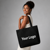 Sac fourre-tout en toile de coton écologique avec logo personnalisé, 45*35*10CM, grande capacité, sac de rangement pour la maison, pochette réutilisable pour articles divers
