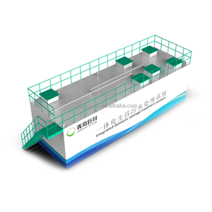 Rioolwaterzuiveringsinstallatie 30 m³/dag capaciteit, grond-/ondergrondse uitvoering, uitgerust met PLC & pomp, 1 jaar garantie - Product Image 1