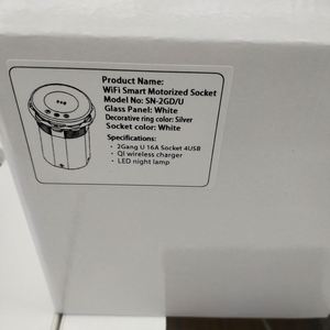 Phổ Ổ cắm điện wifi thông minh IP65 không thấm nước cơ giới Pop up nâng tháp ổ cắm với 2 USB-C sạc không dây - Product Image 6