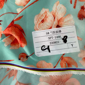 ผ้ายืด4ทางผ้า92% โพลี8% สแปนเด็กซ์กว้าง150ซม. น้ำหนัก71 GSM พิมพ์ดิจิตอล - Product Image 5