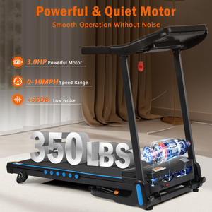3HP Koşu Bandı Spor Salonu Akıllı 16 km/s Hız 158 kg Taşıma Kapasitesi Ev Spor Salonu Hidrolik Sistem Manuel Eğim 2+8 Darbe Emici Geniş Bant Bluetooth Hoparlör - Product Image 2