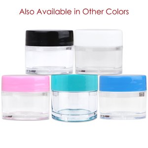 Venta al por Mayor de Frascos de Vidrio Transparente Esmerilado Apilables de 30 Gramos y 2 Onzas con Tapas de 1 Onza, Envases Cosméticos para Crema y Polvo Suelto, Juego de 100 Frascos - Product Image 3