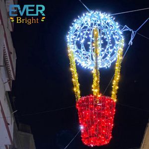 Lumières de Noël LED extérieures IP65 avec motif 3D de montgolfière pour les décorations de centre commercial et de rue de mariage pendant Halloween - Product Image 5