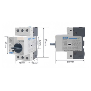 Disjoncteur de protection moteur CHNT NS2-25X MPCB, démarreur <span class=keywords><strong>manuel</strong></span> triphasé, protection contre les surcharges et les courts-circuits, pouvoir de coupure 25kA, usage industriel - Product Image 2