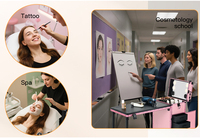 Tables de manucure OBOX OEM/ODM de qualité supérieure, table à ongles noire et rose pour les services d'art des ongles et de pédicure, pour utilisation en salon