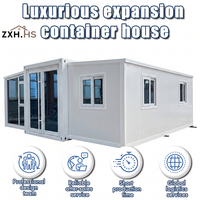 Maison Conteneur Préfabriquée 20ft 40ft Modulaire 3 Chambres Salle de Bain Autonome Solaire Villa Extensible Usine OEM