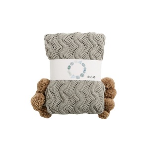 La nuova classe un bambino può usare coperta di ciniglia coperta di maglia calda bordo palla di lana - Product Image 6