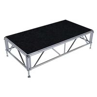 Scène modulaire pliable portable en alliage d'aluminium certifiée TUV de haute qualité, capacité de charge lourde 500 kg, pieds réglables, installation rapide