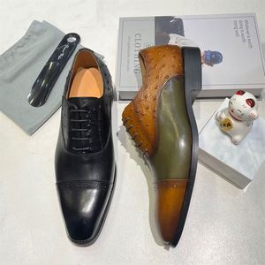 Zapatos de Negocios de Alta Calidad para Hombre, Zapatos Oxford con Cordones, con Función de Aumento de Altura, Estilo de Oficina, Adecuados para Bodas y Fiestas - Product Image 6