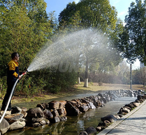 Bomba autocebante de gasolina portátil, Mini motor de gasolina multiusos rojo, bomba de agua con rociador tipo <span class=keywords><strong>barco</strong></span> flotante - Product Image 4