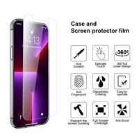 Coque de protection d'objectif d'appareil photo en verre trempé 3 en 1 de haute qualité pour iPhone 13 14 15 16 Pro Max