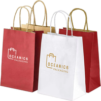 Tas Belanja Kertas Custom dengan Pegangan, Tas Kertas Kraft dengan Pegangan Terpilin, Tas Kado Kertas Die Cut, Tas Kertas Custom dengan Logo