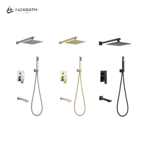 Luxury Stainless Steel Rain Shower <strong>Head</strong> Bathroom System Mixers <strong>Taps</strong> and Faucets Jet Style Bath &amp; Shower Accessories - Product Image 1