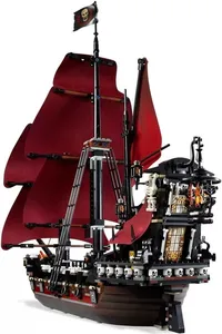 16009 1097 pièces Blocs de construction <span class=keywords><strong>Bateau</strong></span> <span class=keywords><strong>pirate</strong></span> Queen Anne's Revenge Modèle de briques de construction Jouet compatible pour enfants Anniversaire - Product Image 6