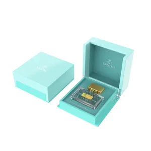 Sawtru Kotak Kayu Perhiasan Parfum Mengkilap Tinggi dengan Kunci Logam Kotak Kayu Kecil Elegan dengan Botol Parfum