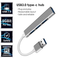 Station d'accueil 4 en 1 USB 3.0 en alliage d'aluminium avec transfert de données et charge pour iPad, ordinateur portable, téléphones mobiles et disques durs - En stock