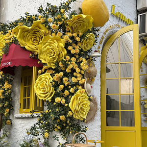 Guirlande de roses artificielles en soie, décoration de mariage et de maison, faite à la main, longue bande décorative, origine Chine XS01 - Product Image 4