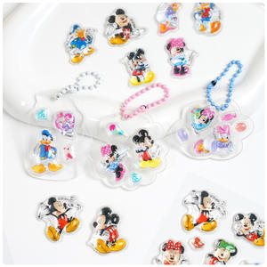 Autocollant 3D en relief <span class=keywords><strong>Mickey</strong></span>, autocollant en résine époxy PVC pour <span class=keywords><strong>coque</strong></span> de téléphone portable, dessin animé fille, <span class=keywords><strong>Minnie</strong></span>, Donald Duck - Product Image 4