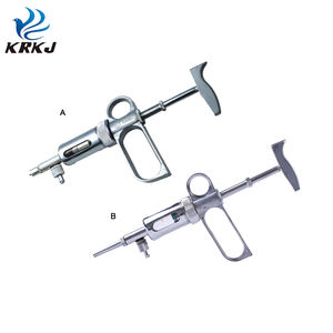 Jarum suntik KD111A 10 ml, peralatan dokter hewan pelat krom bahan kuningan, jarum suntik berkelanjutan vaksin babi untuk hewan - Product Image 6