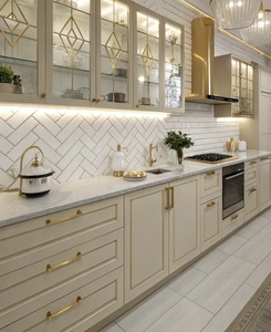 CBMmart Custom White Shaker Style Plywood Kitchen <strong>Cabinets</strong> <strong>Flat</strong> <strong>Pack</strong> Modern Modular Units for Australia - Product Image 3