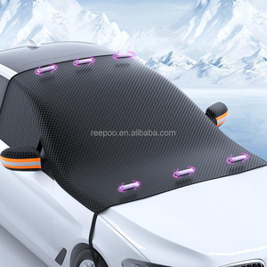 Universal Magnetic <b>Car</b> Windshield Cover Front Windshield Shade with Rear <b>Mirror</b> Cover for All Seasons Sedan Vehicle - Product Image 1