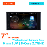 Lodark UIS 7870 Android Radio Stéréo 256 Go 7 Pouces Écran QLED Universel Lecteur DVD Carplay 4g WIFI Multimédia Navigation GPS