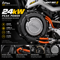 Moto tout-terrain Surron Light Bee 2 2026 24kW 410N.m Moto électrique tout-terrain Nouveau modèle