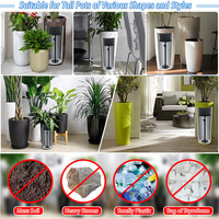 Rehausseur de plantes réglable en plastique et acier au carbone pour pots, utilisation intérieure/extérieure, nouveau style chinois, insert intégré pour pots hauts